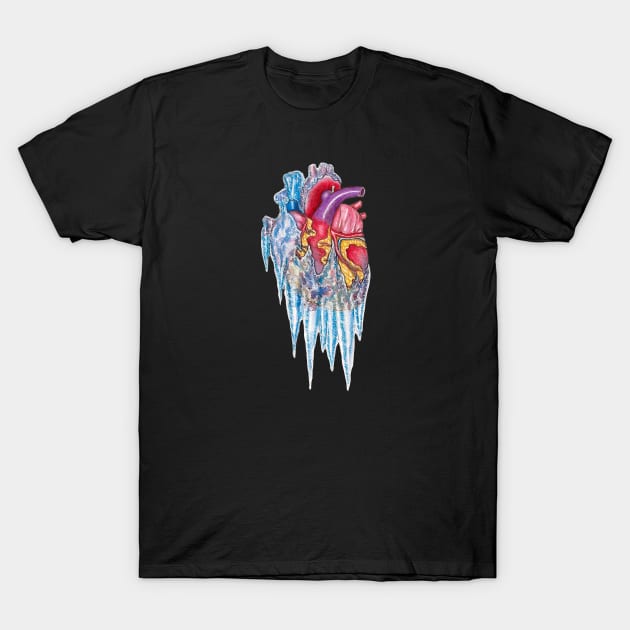 Cold Hearted T-Shirt by KMogenArt